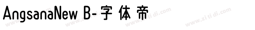AngsanaNew B字体转换